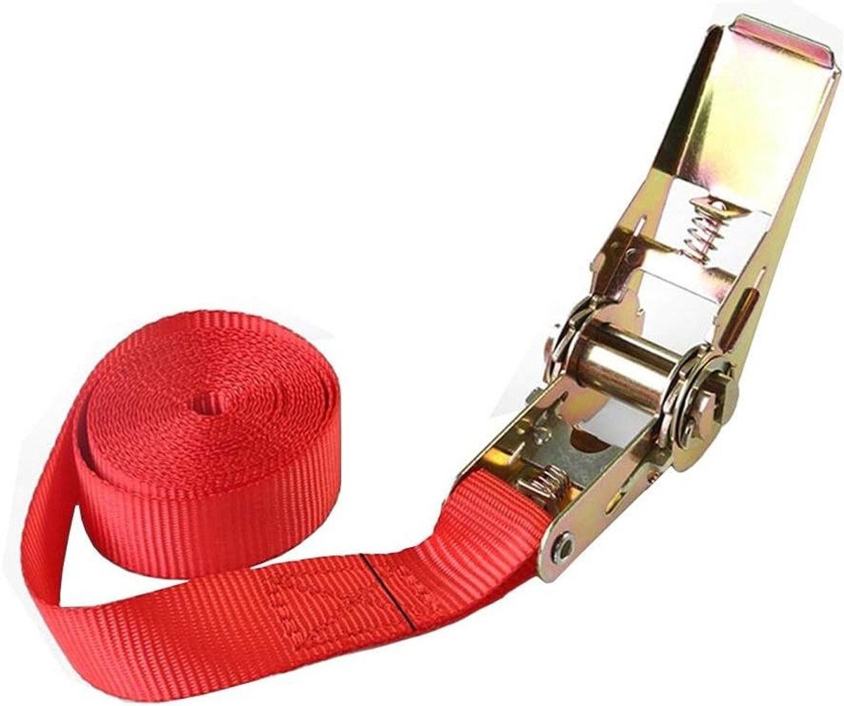 Ratelbanden - Spanbanden Neerwaartse banden - Lading Zekeren - Snelontgrendeling - 25 cm breed 45 m - Zwart