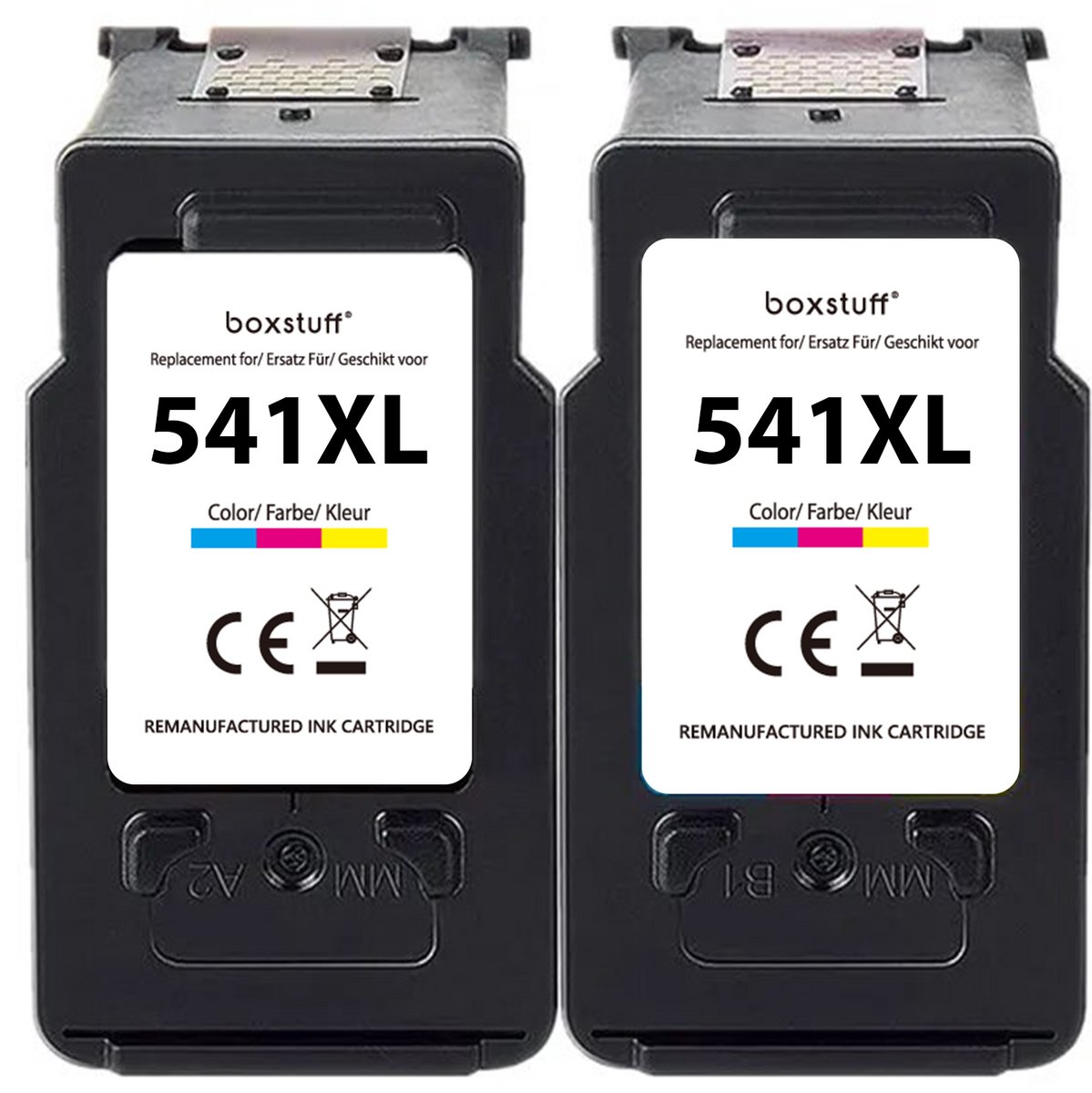 Boxstuff Inkt geschikt voor Canon CL-541 XL - (5222B012) - Inkt Cartridge 2-pack voor Canon Pixma MG2100 / MG2150 / MG2200 / MG3150 / MG3200 / MG4150 / MG4200 / MX395 / MX435 / MX475 / MX525 - Pack Kleur