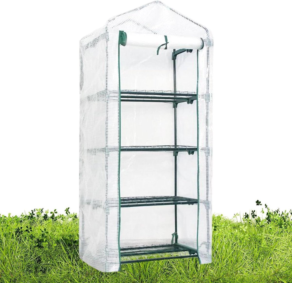 Reservehoes Broeikas - Kas Cover - Planten Beschermen - Weerbestendig PVC - 158x68x49cm - Transparant
