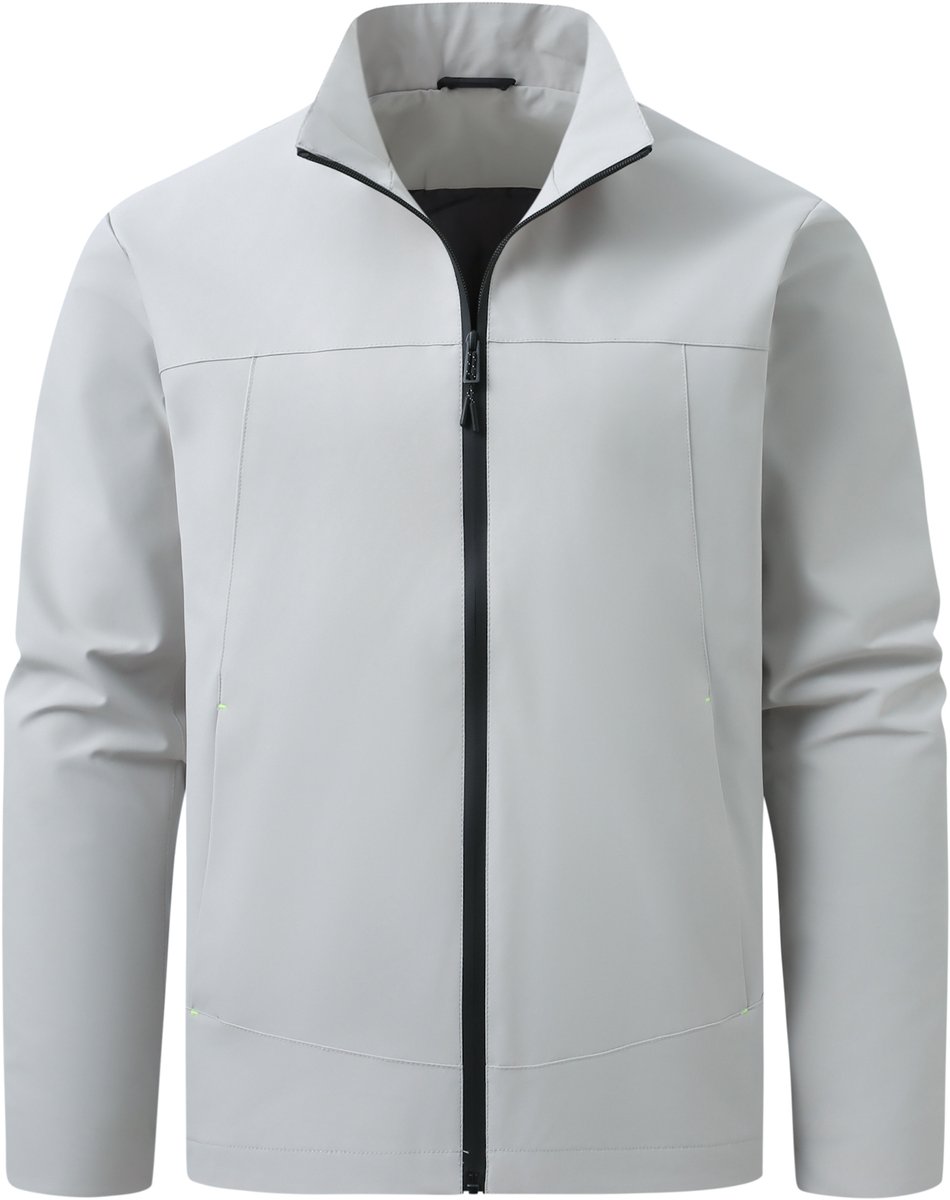 ALLTHEMEN Heren Casual Opstaande Kraag Windjack - Waterdicht Vlekvrij - XL