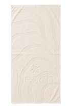 Zohome Strandlaken Lazy Beach - 100x200 cm - 100% Katoen - Ecru - Badlaken - Strandlaken - Strandhanddoek