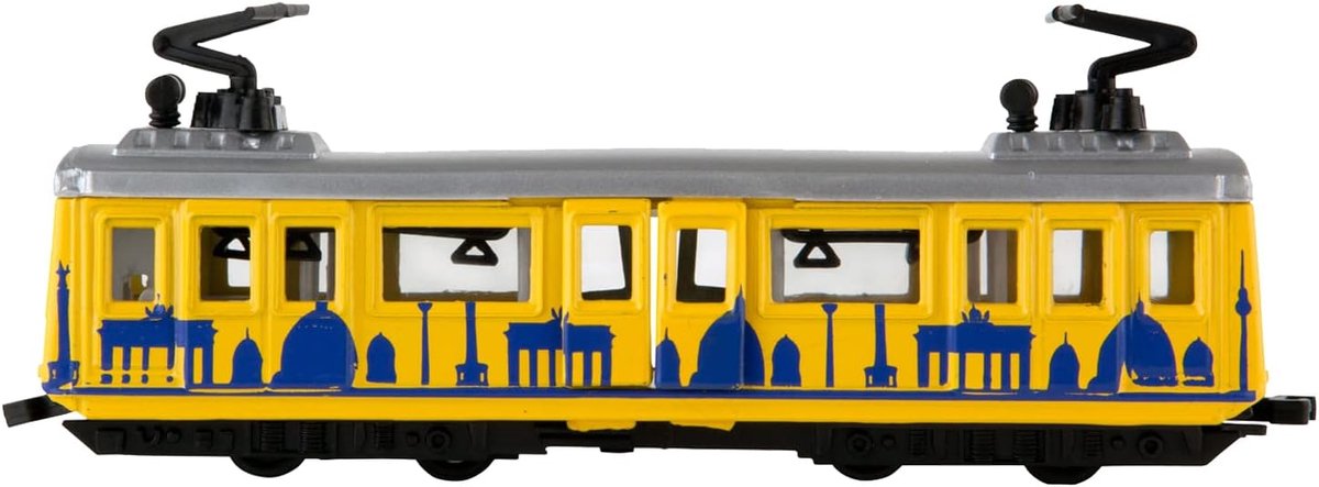 4259526 - Model Berlijnse tram, met terugtrekmotor, ca. 13,5 x 19 x 5 cm, als speelgoed, typisch souvenir of populair verzamelstuk