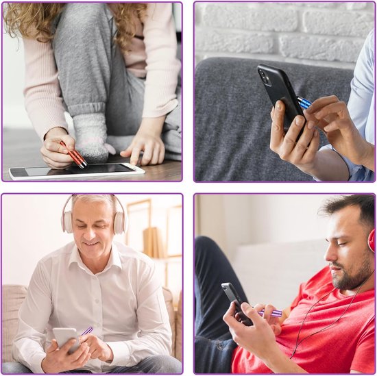 Styluspennen voor aanraakschermen, 10 stuks korte styluspen-sets, mini stylus touchpen voor tablets, smartphones, mobiele telefoons, alle universele touchscreen-apparaten — afbeelding 5