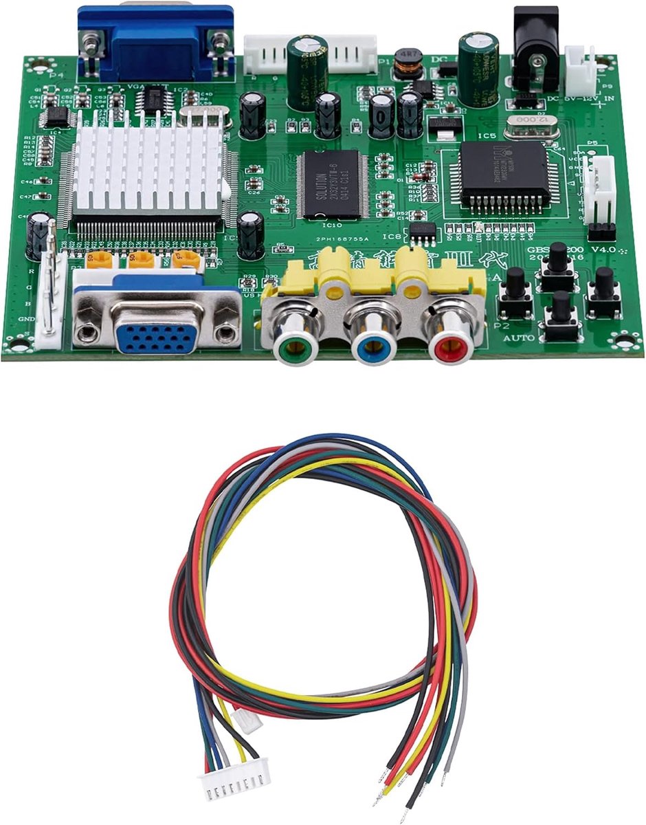 Arcade Game RGB/CGA/EGA naar VGA HD Game Video Output Converter Board Voor Arcade Monitor naar CRT/LCD/PDP Projector