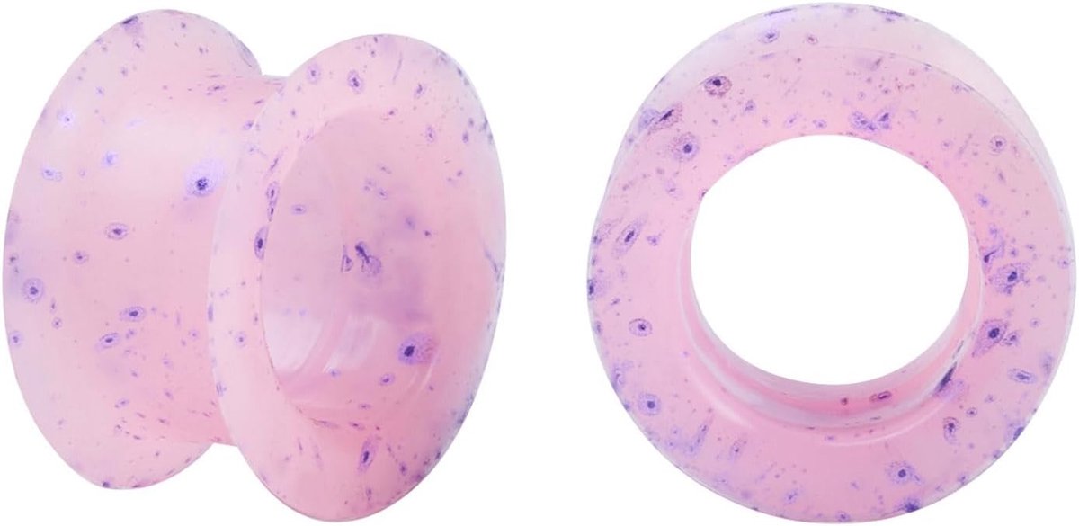 Siliconen oortunnel, extra zachte plug, piercing sieraden, 2 stuks, 3 - 25 mm
