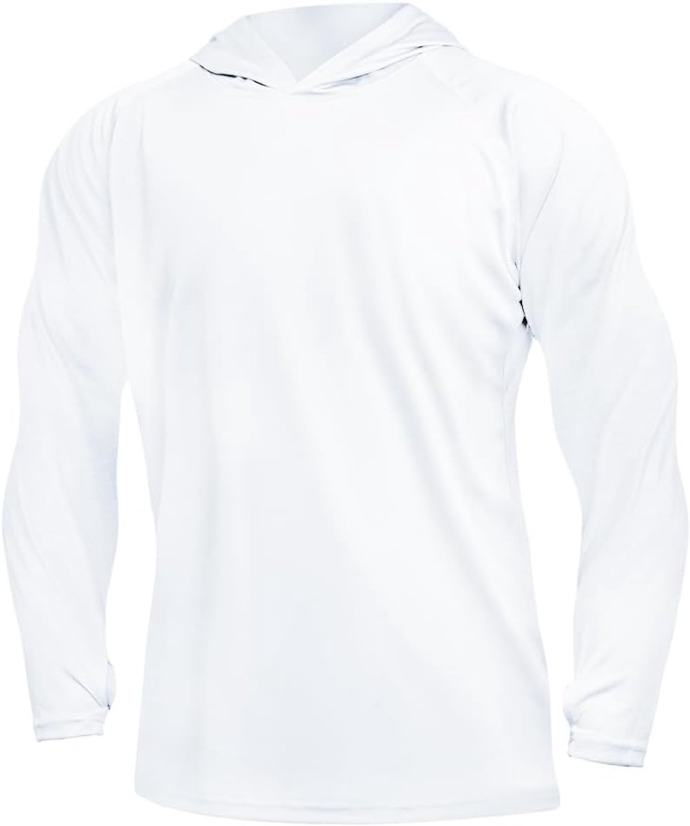 Zonwering herentrui met capuchon, lange mouwen, UPF 50+, uv-bescherming, vissen, sport, sneldrogend