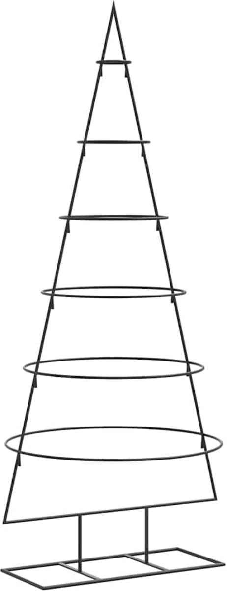 Metalen Kerstboom voor Decoratie Kerstboom Decoratieve Boom Metalen Boom Kerstversiering Kerstversiering 125cm Zwart (150 cm)
