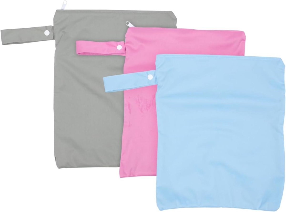 Luiertas Set - Natte Droge Tas - Baby Verzorging - Waterdicht Ritsontwerp - 36x29cm - Diverse Kleuren