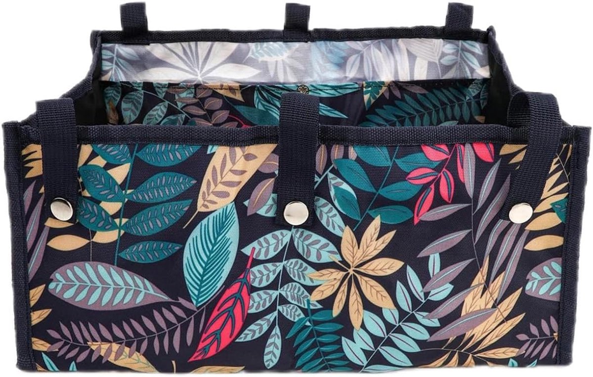 Tassen, Opbergtas voor Rollator Onder Stoel, Looprekaccessoires voor Opvouwbaar Looprek, Accessoirestassen voor Senioren, Vervangende Medische Mand Onder Looprek (medium, bloem)