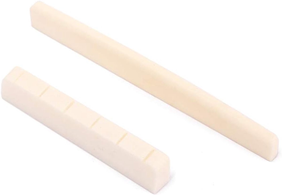 Duurzaam Buffalo Bone Bridge Nut Saddle voor 6-snarige akoestische gitaaronderdelen