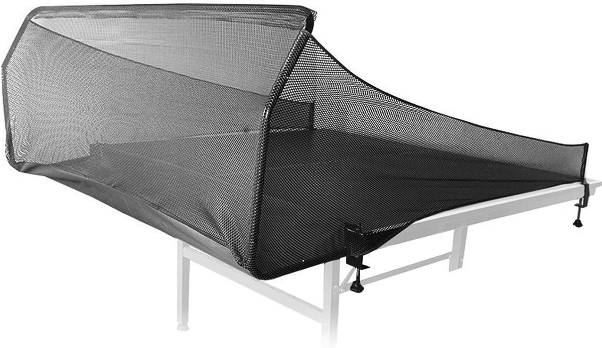 Tafeltennis Bal Vanger - Bal Verzamel Net - Training Oefenen - Grote Opvang Ruimte - 172 x 152 cm - Zwart