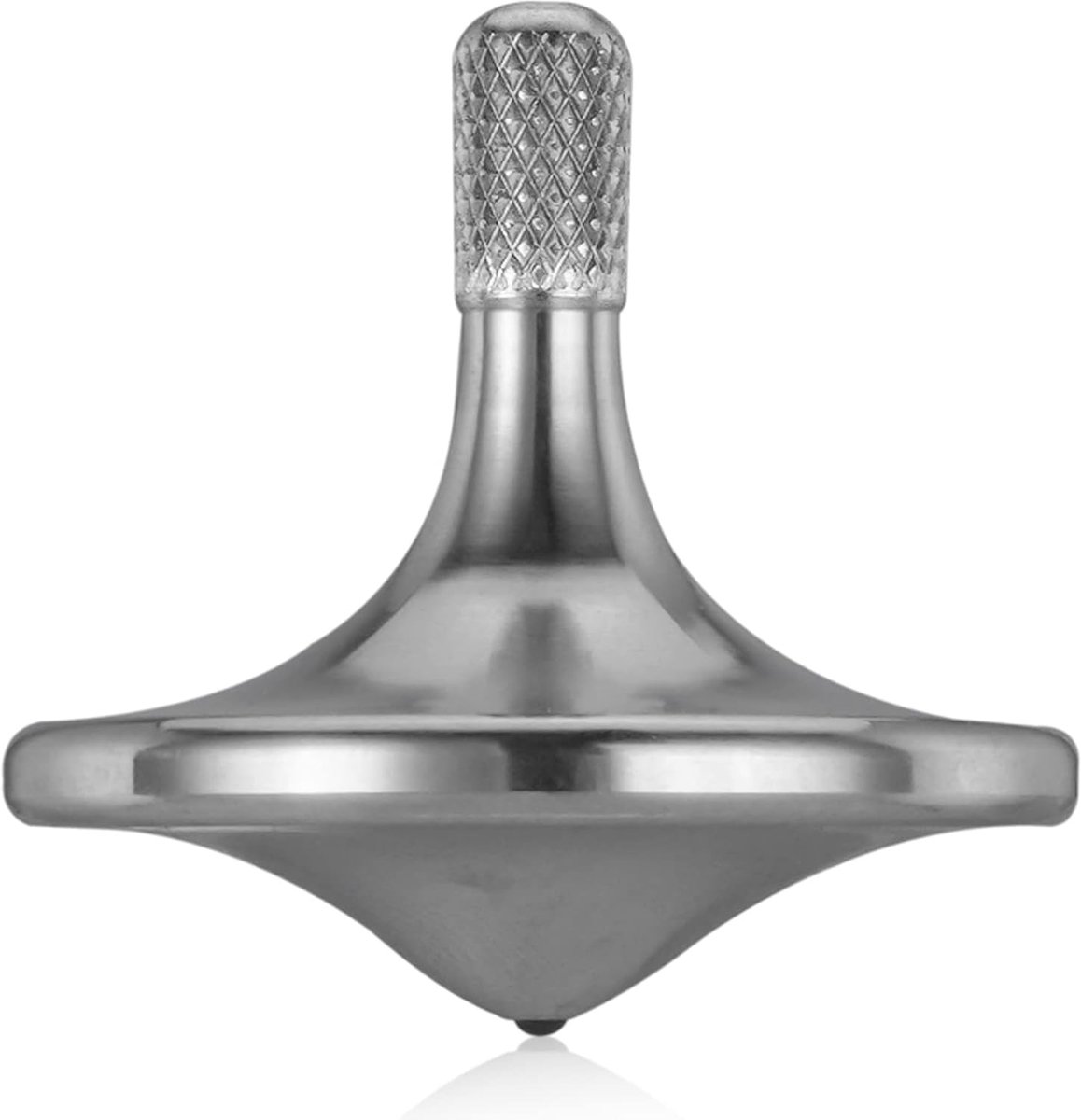 metalen tol, soepel draaien voor een lange tijd, optimale draaitijd van 8 minuten, perfecte balans Goede kwaliteit EDC-speelgoed (Zilver)