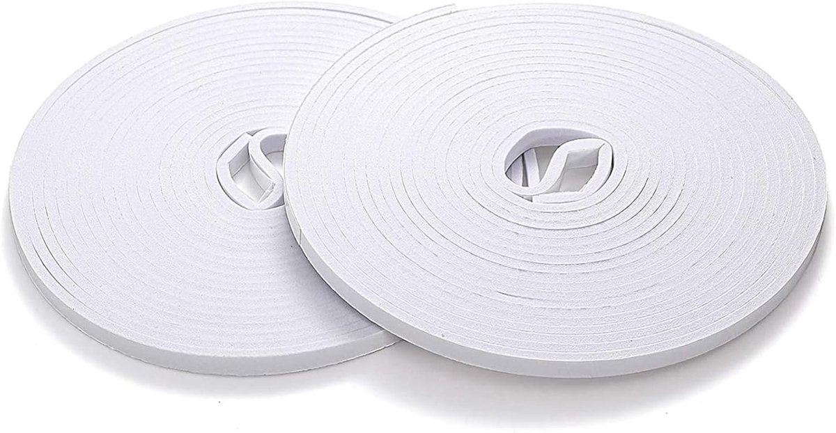 Schuimafdichtingstape 10m - 12 * 1,5 mm - Eva - geluidsisolatie en tochtwering - ShopVlot