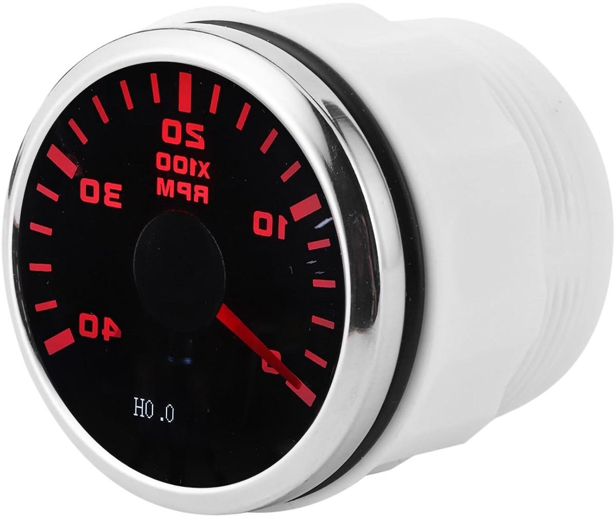 Digitale Toerenteller - Urenteller LCD - Motoren Monitoren - Snijdende Stappenmotor - 52 mm - Zwart