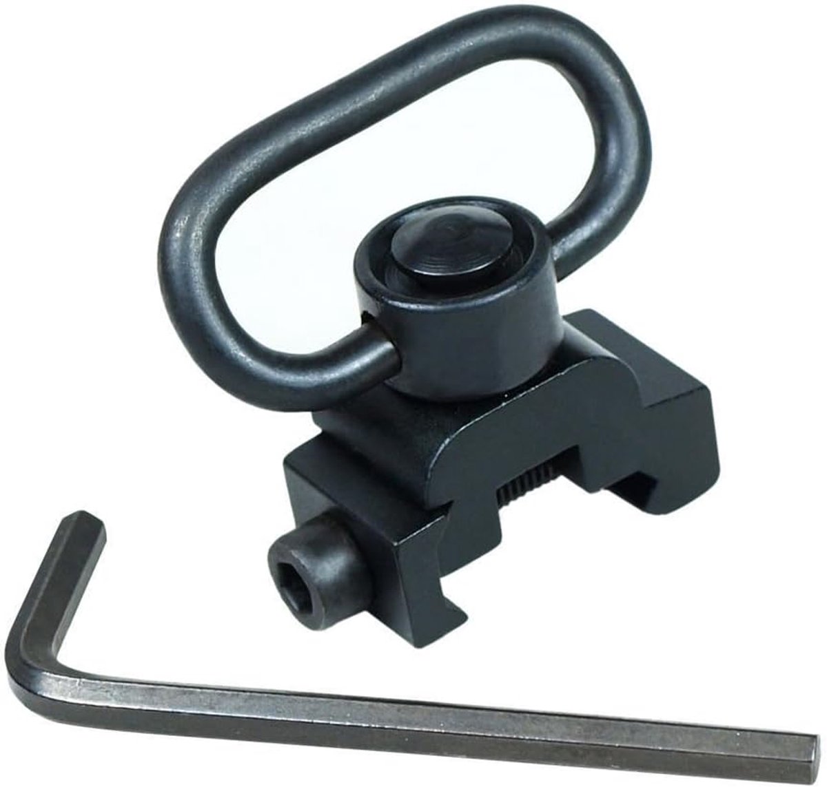 QD Sling draaibare bevestigingsbeugel, snel los 3,2 cm sling-lus voor 20 mm rail