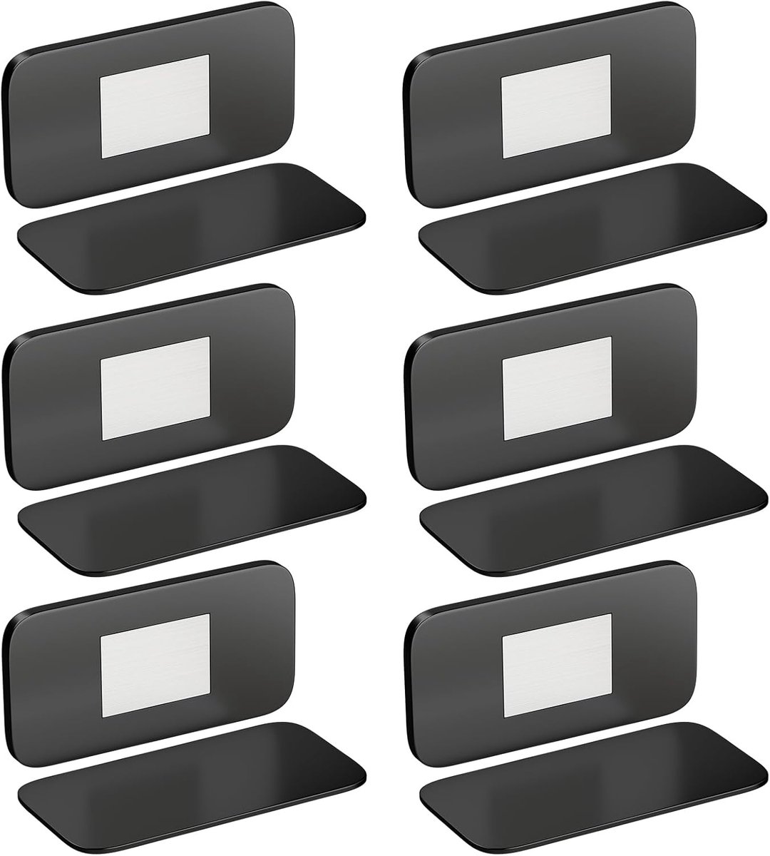 Magneet voor deur, zelfklevend, Jiayi zwart, 6 stuks, magneetsluiting, ultradun, schuifdeur, magneet, kast, keuken, kast, lade, kast, magneetslot
