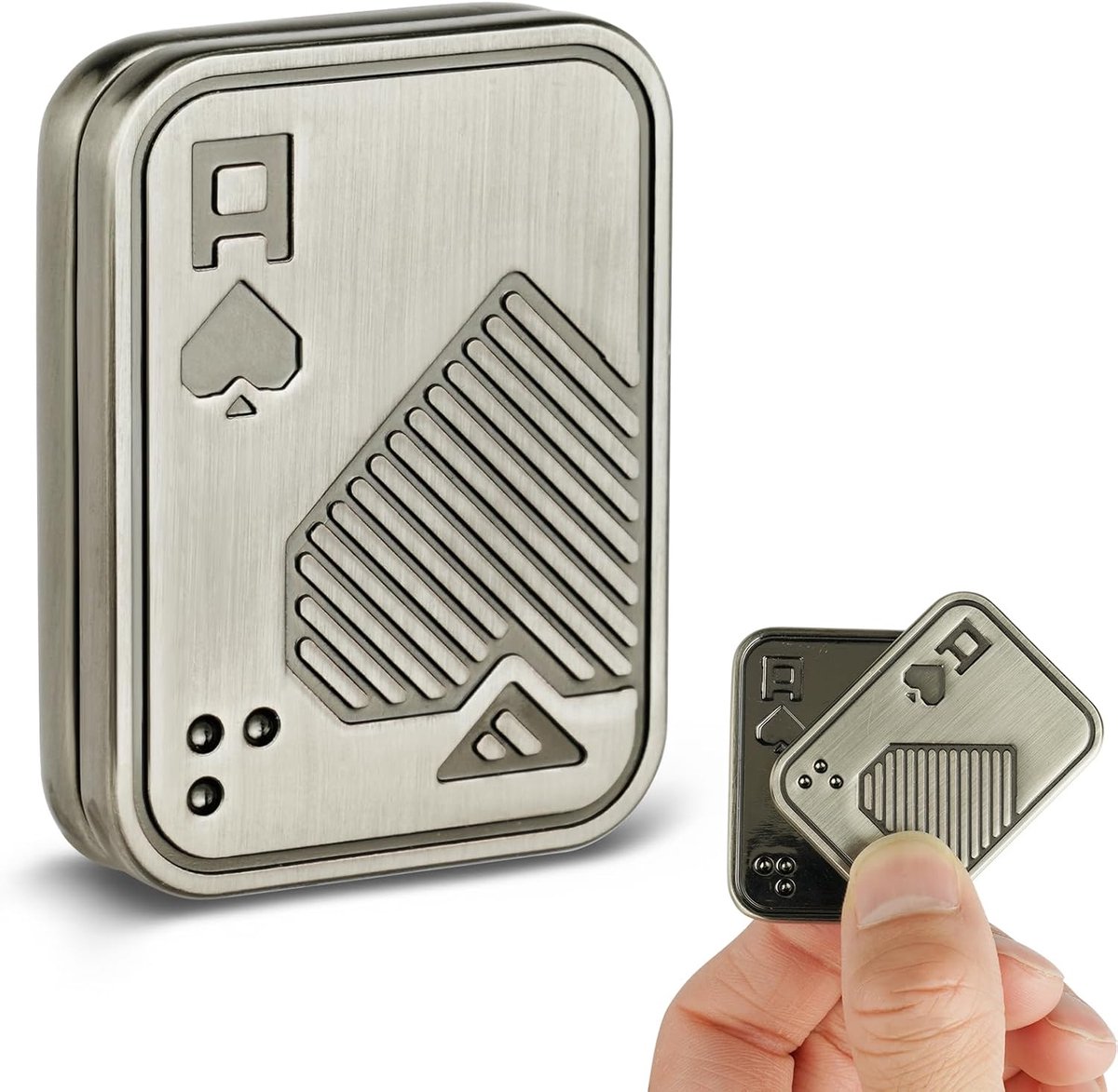 Fidget slider speelgoed, metalen poker fidget-slider, EDC fidget toys voor volwassenen, ADHD autisme, angst, stressvermindering, magnetisch fidget-speelgoed, Cadeaus voor vriend en vader