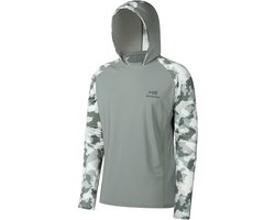 Heren UPF 50 Prestaties Visserij Shirt Cooling Hoodie Camo Lange Mouw FS17M