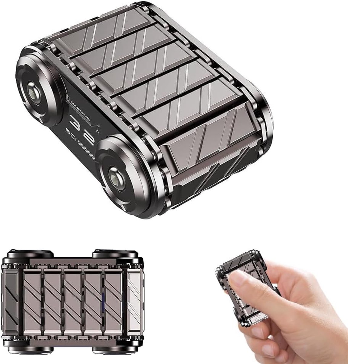 Tank Roller Fidget Slider speelgoed, EDC stressverminderend speelgoed, ADHD magnetische fidget-slider, draagbaar vingertoppen schuifspeelgoed