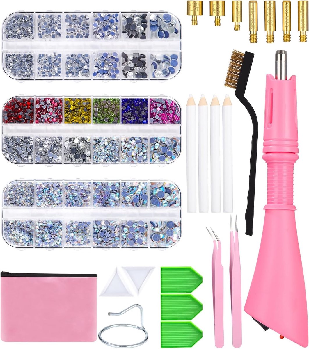Bedazzler Kit met strass, hotfix applicator met strass, hot fixed