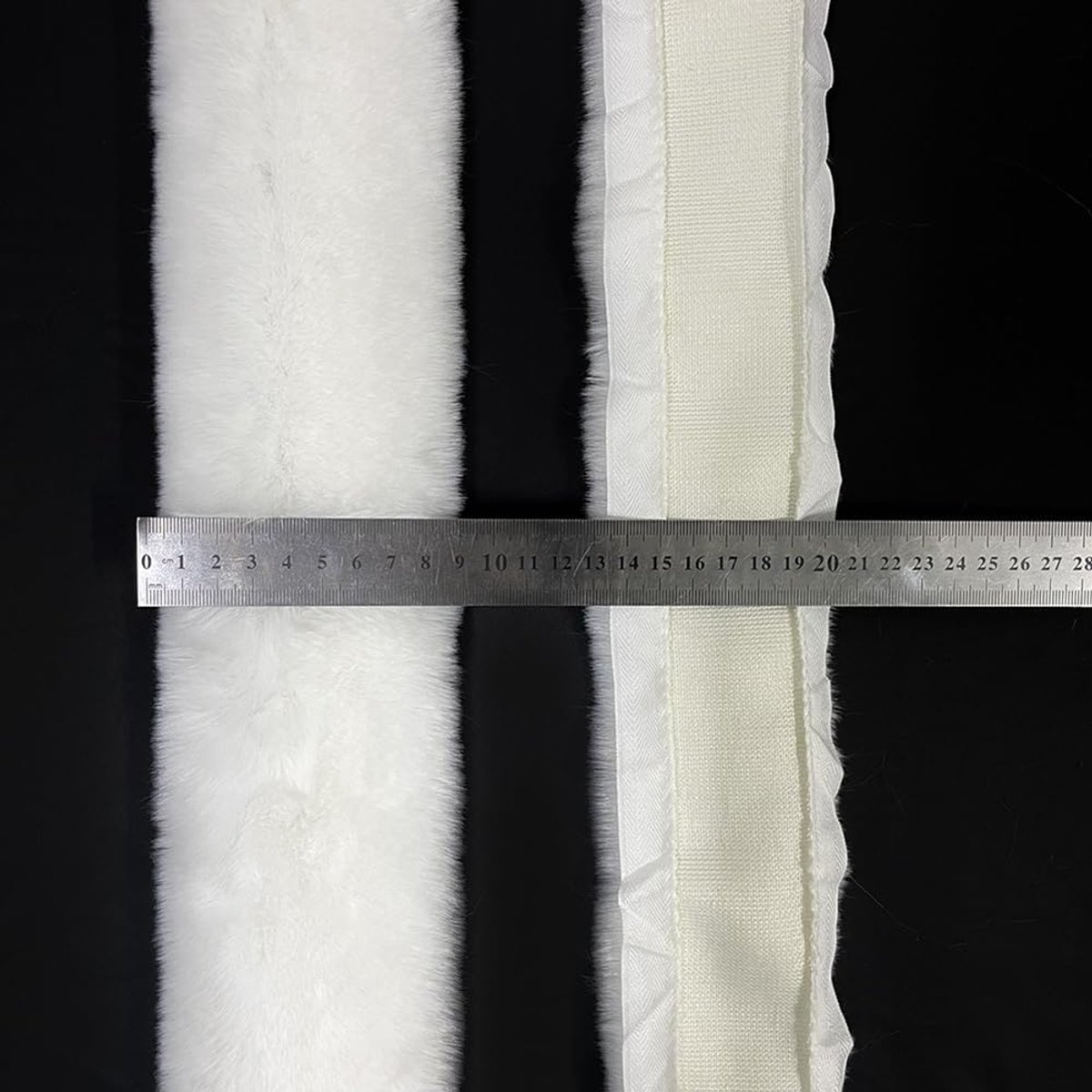 lint kunstbont lint kunstmatige konijnenvacht trim decoband kunstbont rand pluche trim voor doe-het-zelf handwerk naaien, geschenkdecoratie, kledingdecoratie 10 cm 2 m