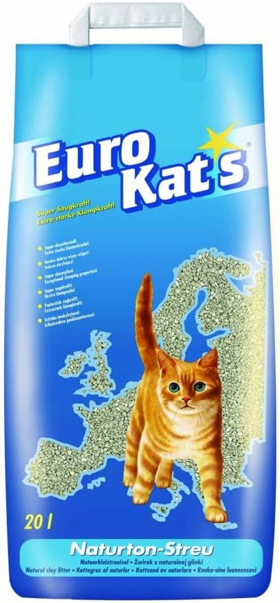 Kattenbakvulling 20 liter - 100% natuurlijke tint - Klonterend - Geurtjes bindend - SnelShoppen