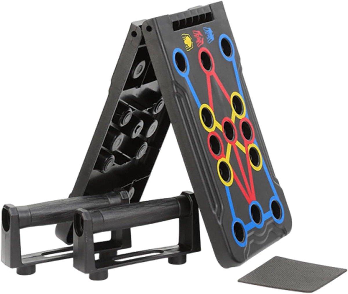 Push Up Board - Oefeningen Board - Krachttraining Thuis - Opvouwbaar en Draagbaar - 35 x 21 x 5 cm