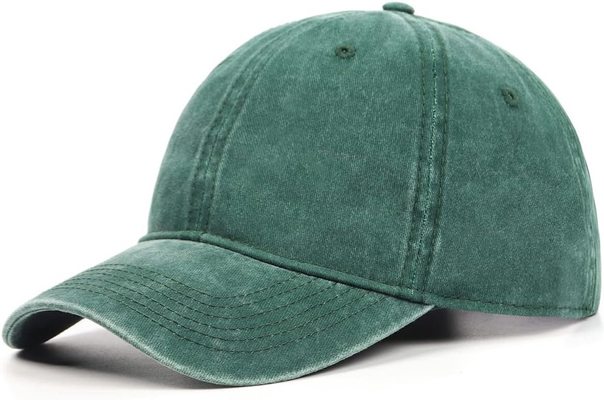 Xl/Xxl Gewassen katoenen honkbalpet, grote, met pigment geverfde
