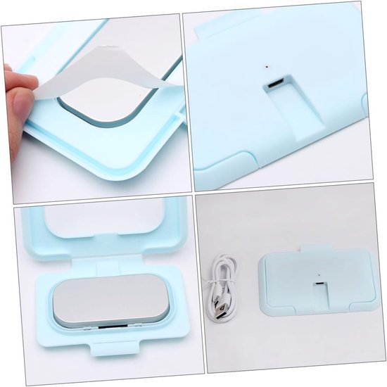 Allecto- Babydoekje Warmer Thermostaat Temperatuur - Dubbele Lagen Cover - Draagbare USB - Natte Wipe Heater - Voorkomen Verdamping - Comfortabel Gebruik. van Allecto — afbeelding 3