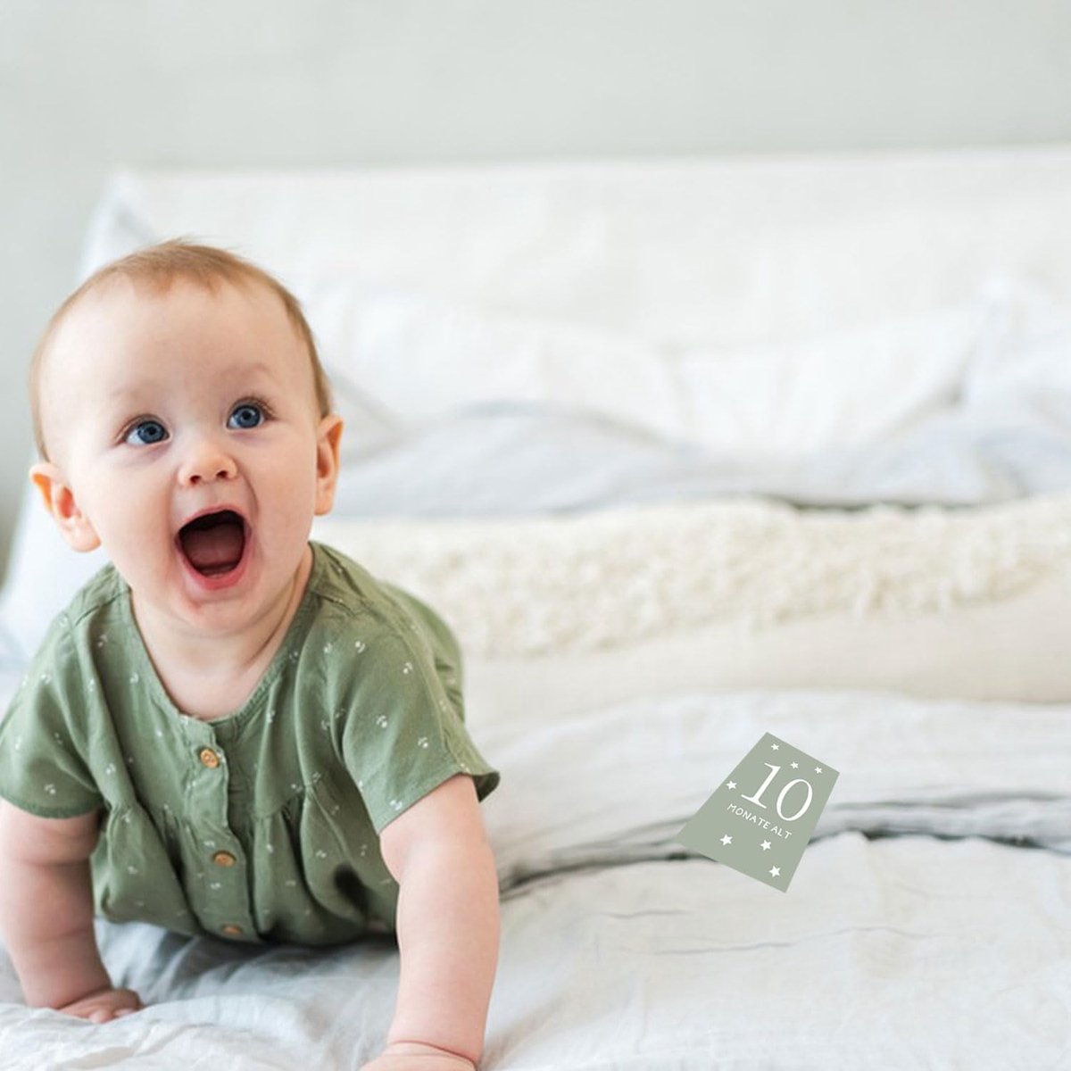 baby beige boho - 12 maandkaarten voor jongens en meisjes