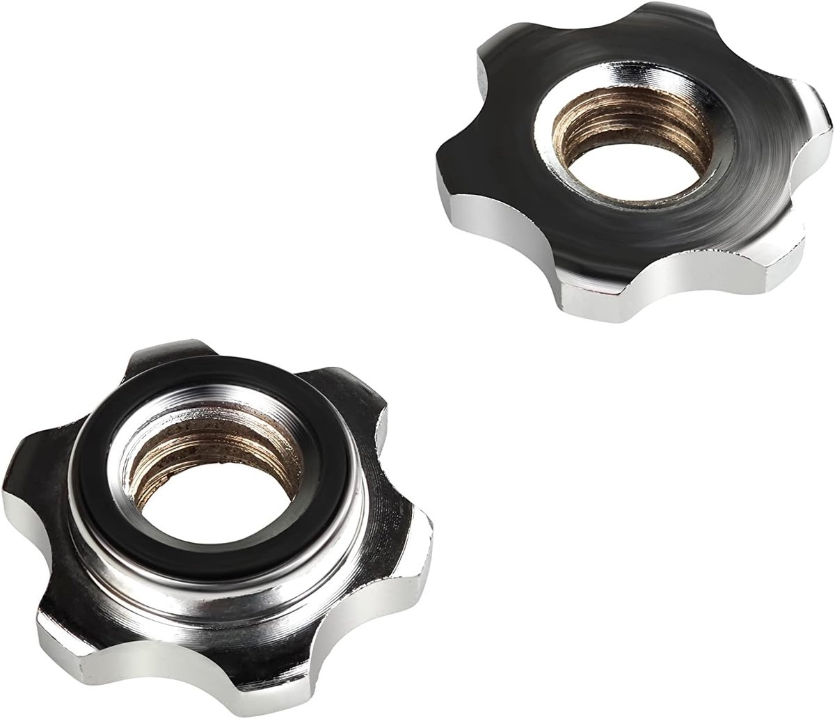Stersluitingen voor korte halters en lange halters, stersluiting voor halterstangen 25 mm, 28 mm, 30 mm, haltermoeren, krachtsport (2 stuks)