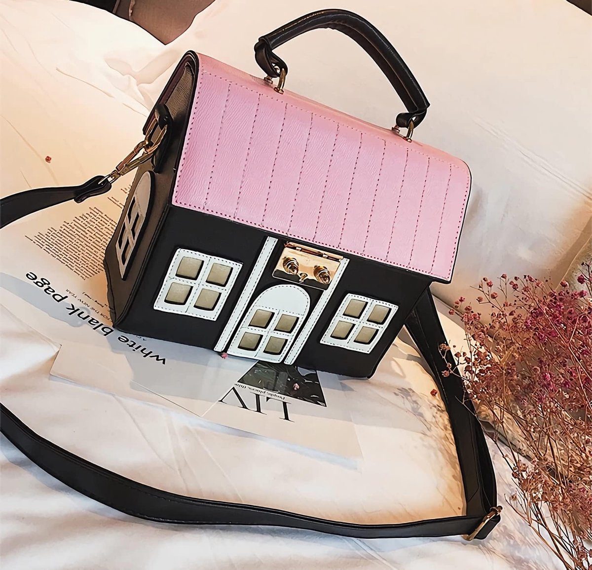 Unieke Nieuwigheid Portemonnee voor Vrouwen Mini Grappige Rare Schouder Crossbody Tas Handtas Clutch PU Leer, Zwart, Small