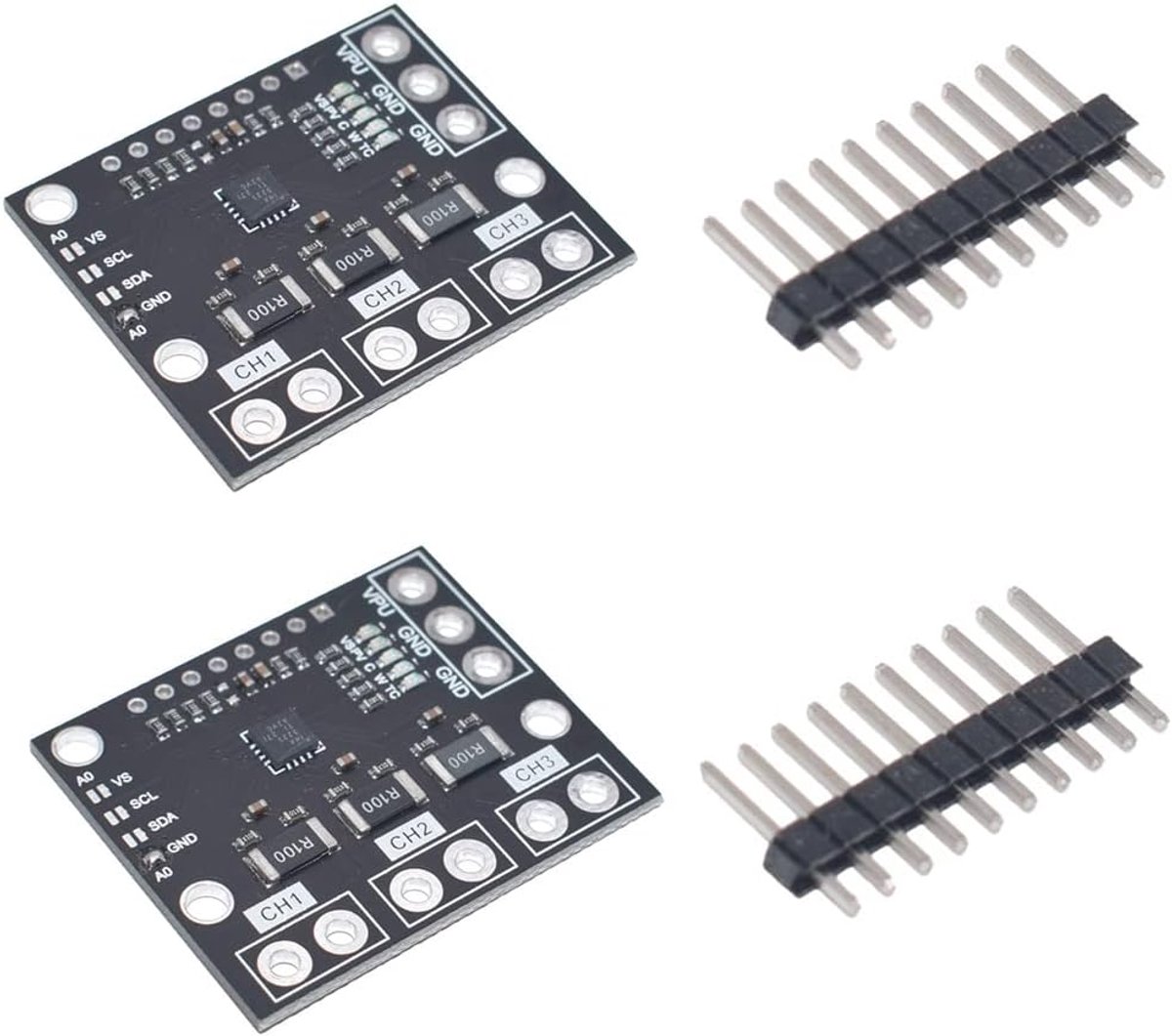 INA3221 Current Power Voltage Monitor Triple Channel Monitor High-Side Meetshunt and Bus Voltage Monitor met SMBUS I2C-interface