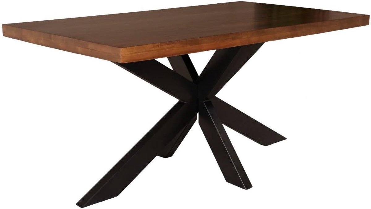 Eettafel langwerpig mangohout 160cm John langwerpige tafel duurzaam mango eetkamertafel