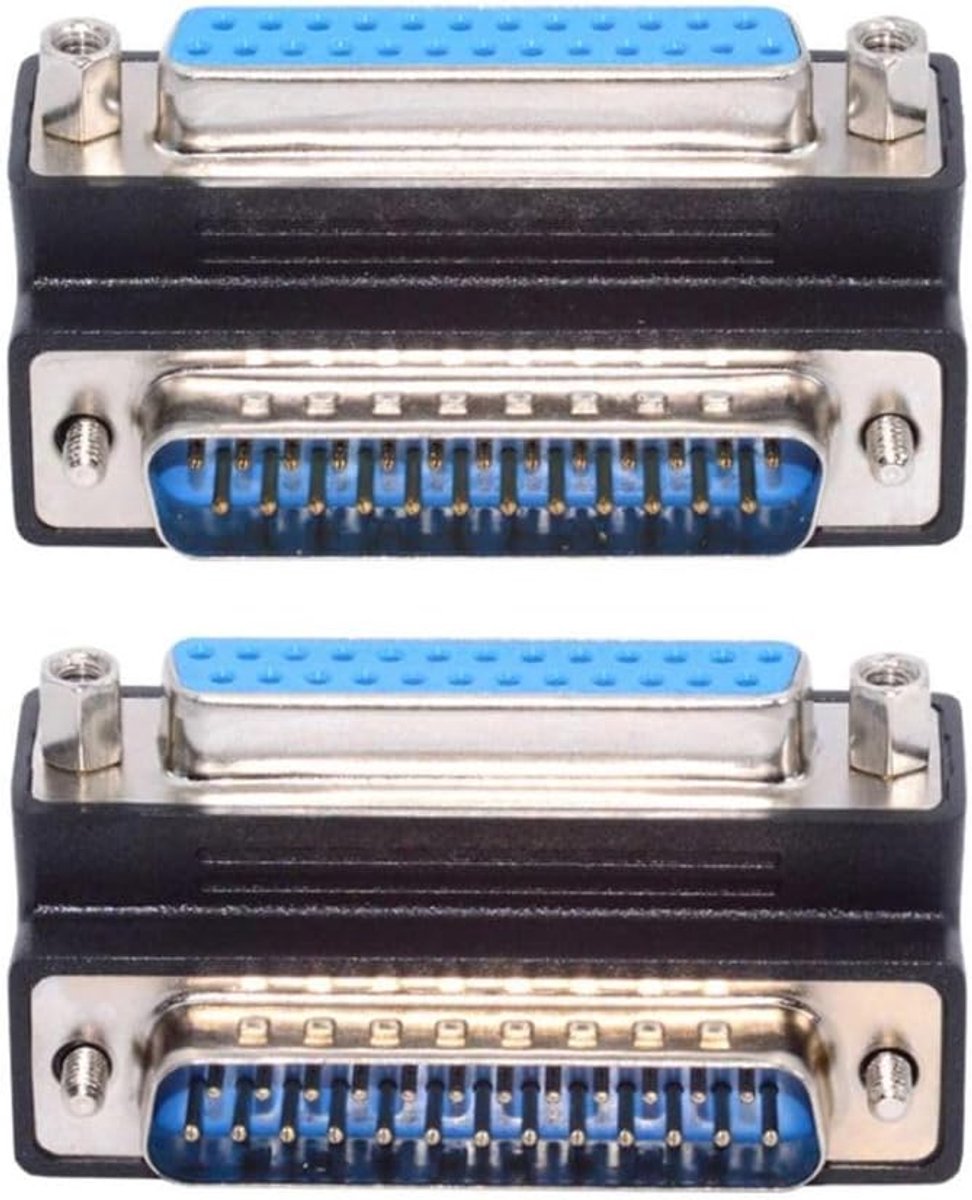Seriële aansluiting 90 graden schuine aansluiting parallel LPT AES/EBU adapter