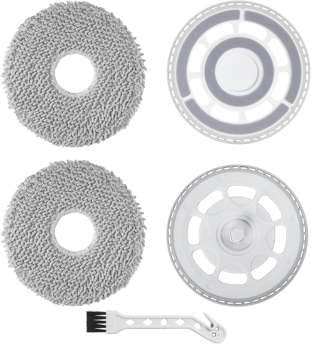 -doeken met vervangende houder voor Roborock saros 10R, voor Roborock Qrevo Curv/Qrevo Edge, voor Roborock Qrevo Curv S5X / Qrevo Edge S5A Robot Vacuüm