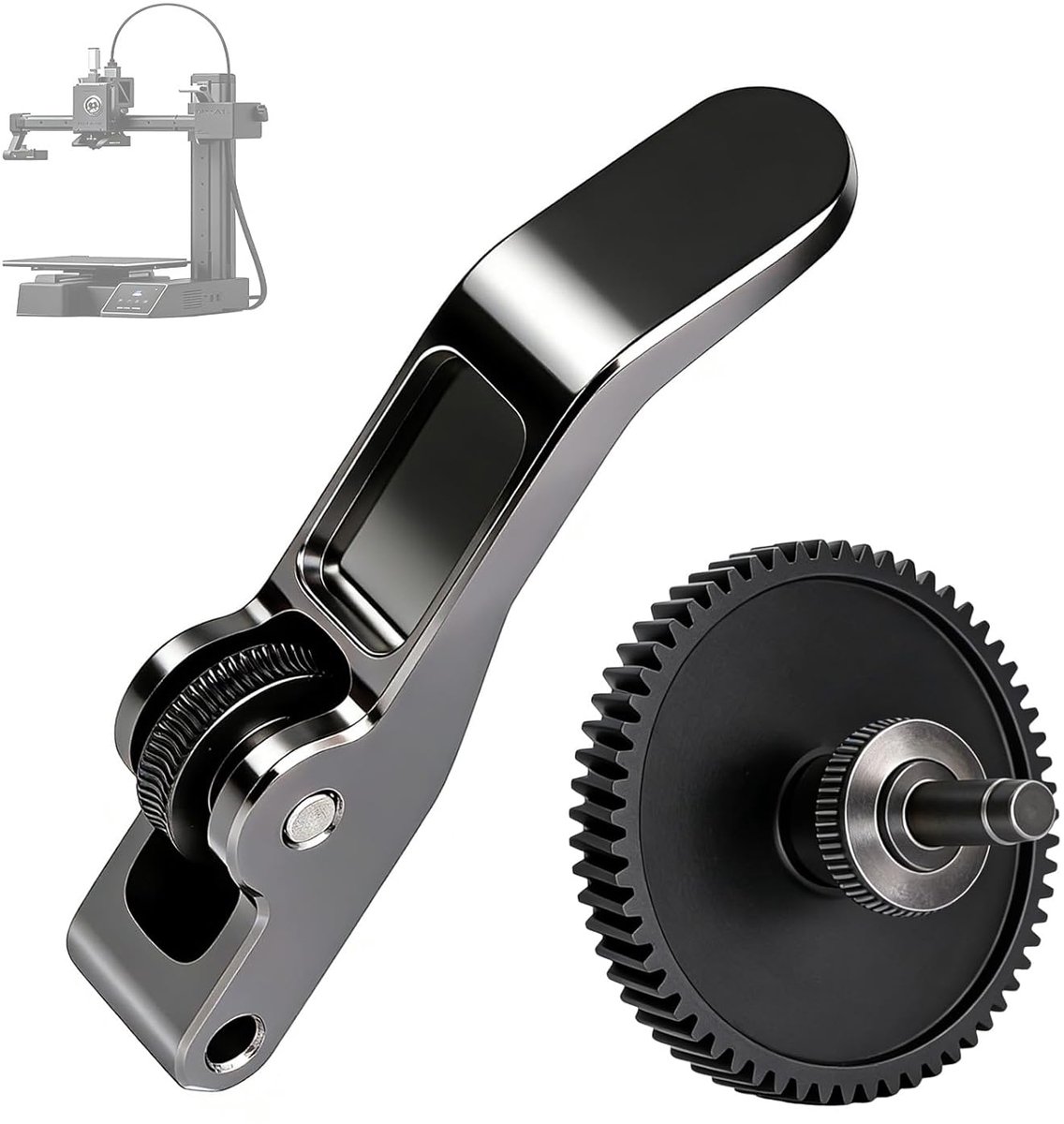 tandwiel voor Bambu Lab A1, A1 Mini 3D-printer, extruder Gear Kit voor Bambu Lab A1-serie, extrudertandwielassemblage van gehard staal, compatibel met Bambu Lab-systemen