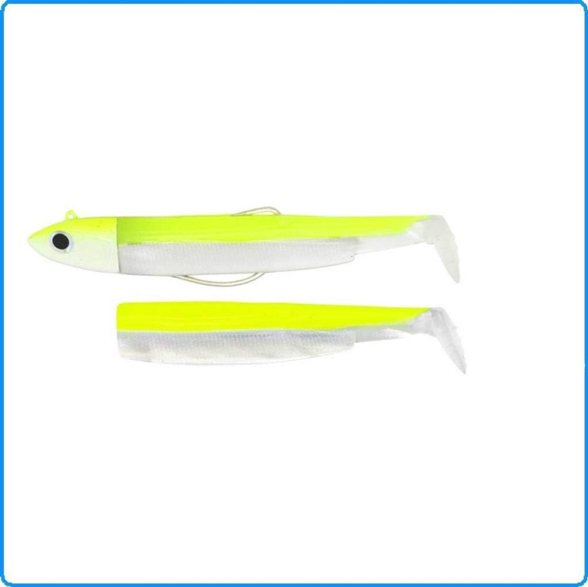 - Black Minnow - No3-12 cm - Combo Off Shore - 25G - Jaune Fluo-Blanc + Rech. Jaune Fluo - Bm193