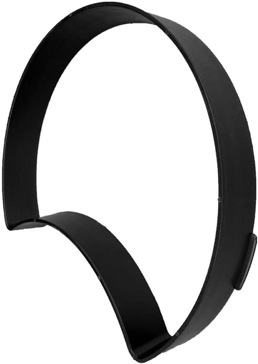 Betonnen Bestratingsmal - Padmal Tuin - Tuinpad Aanleggen - Herbruikbare Halvemaanvorm - 34 x 28 x 4.2 cm - Zwart
