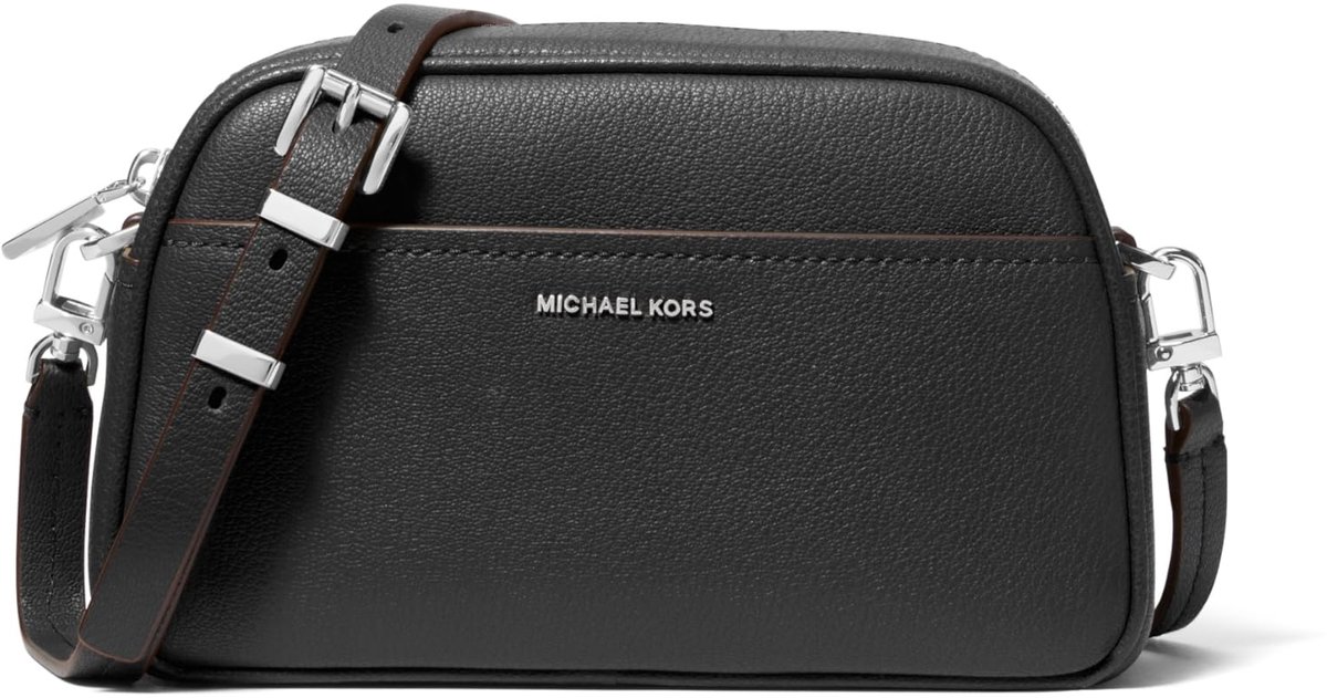 SnelShoppen - SM Camera Xbody Tas Dames - Zwart - Compacte Handtas met Verstelbare Schouderriem - Ideaal voor Dagelijks Gebruik