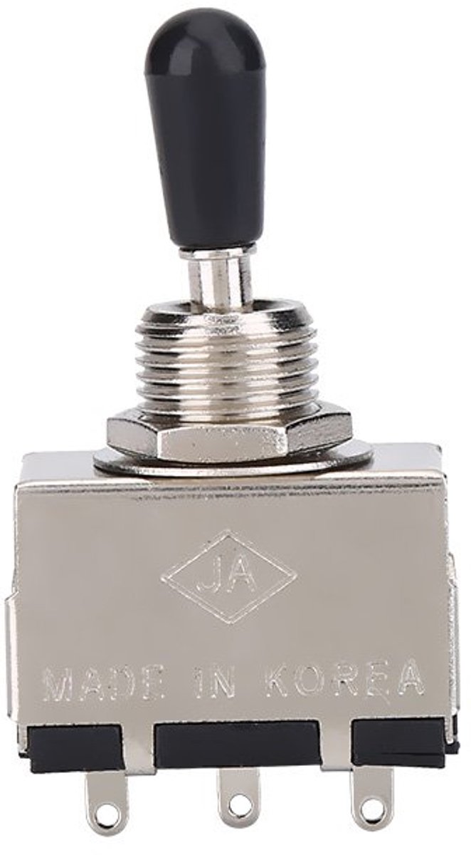 SnelShoppen - 3-Weg Selector Switch voor Elektrische Gitaar, Metalen Toggle Switch met Tip Knop, Geschikt voor LP-Stijl Gitaar, Duurzaam en Geluidsarm
