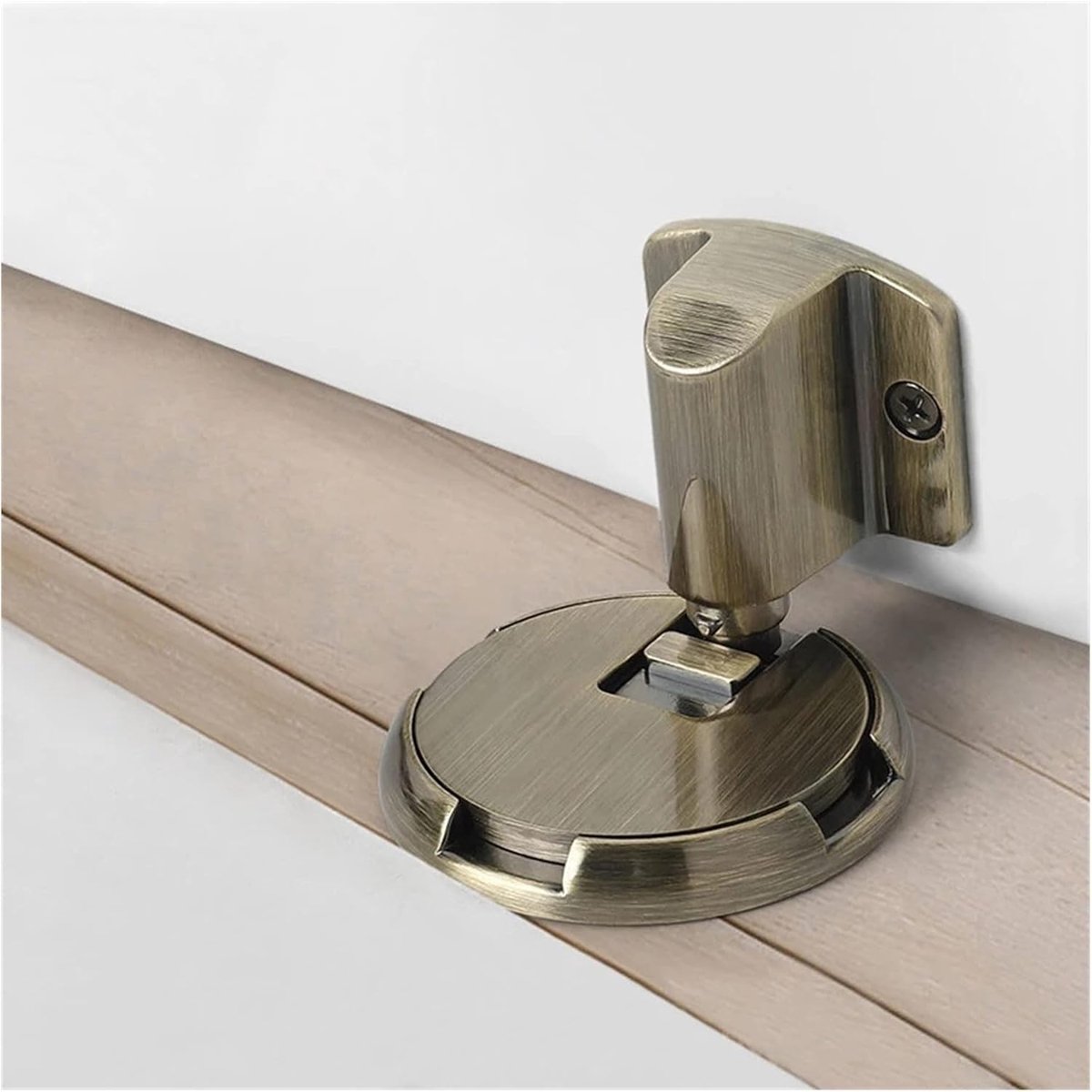 Mechanische Deurstop - Deurhouder Deurklem - Deuren Beschermen - Driehoeksstabiliteit Ontwerp - 0-25mm Afstand - Rood Brons