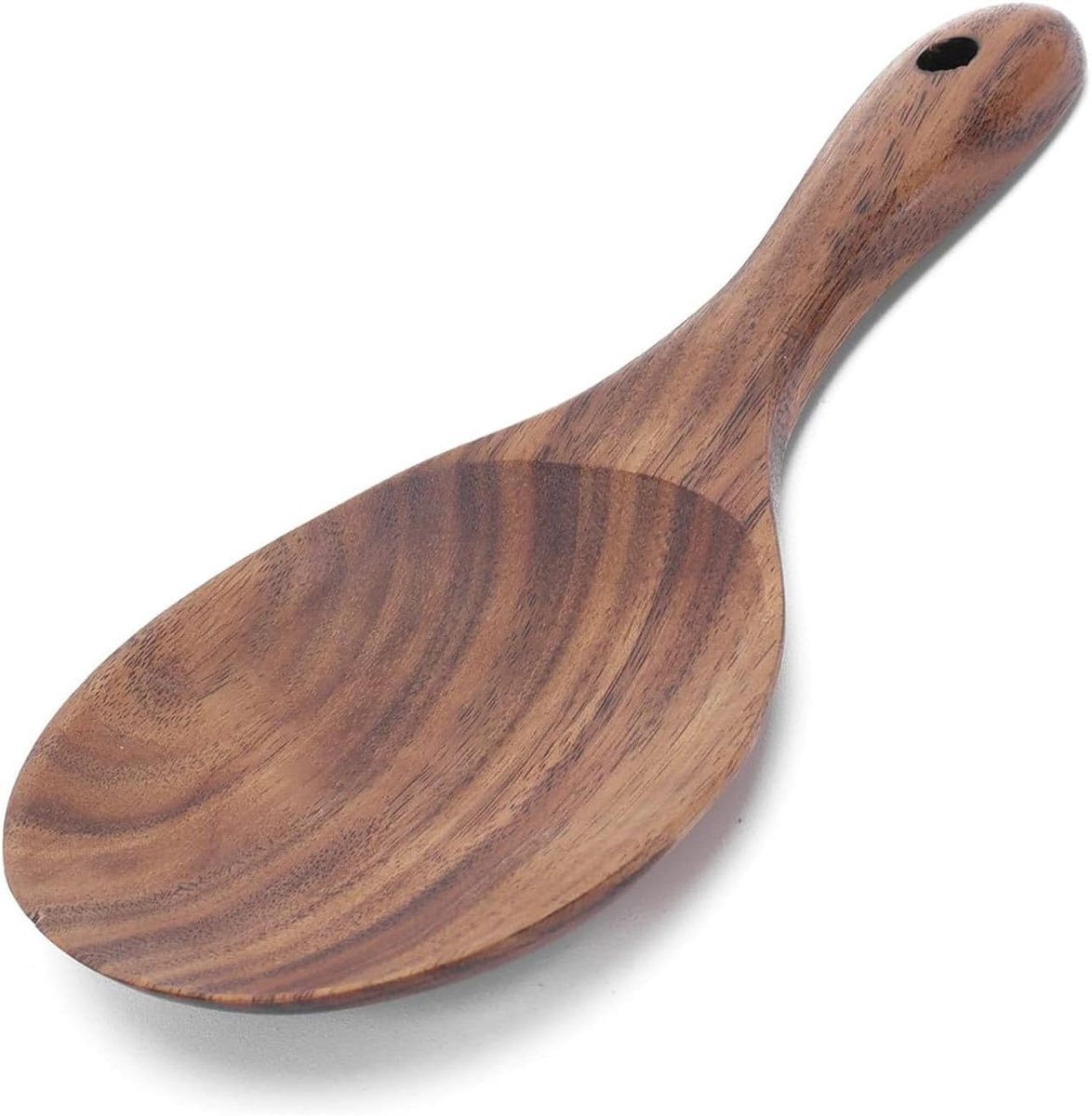 Houten Rijstlepel, Niet-stick Rijstpeddel Hittebestendigheid Opscheplepel, Keuken Veelzijdige Kooklepels Rijstspatel - ShopVlot