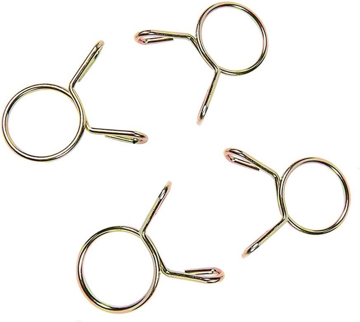 Diameter 6-20mm Spring Clamp Fuel Hose Pipe Pipe Air Tube Clamps Faster, M16 x 50 Pieces, Gold - ShopVlot