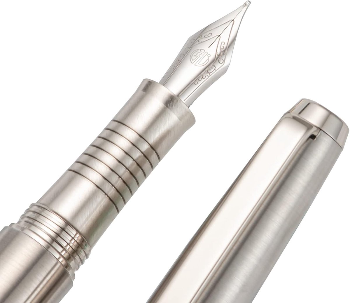Vulpen iridium fijne punt - roestvrij staal - handgemaakt - perfect schrijfcomfort - ShopVlot