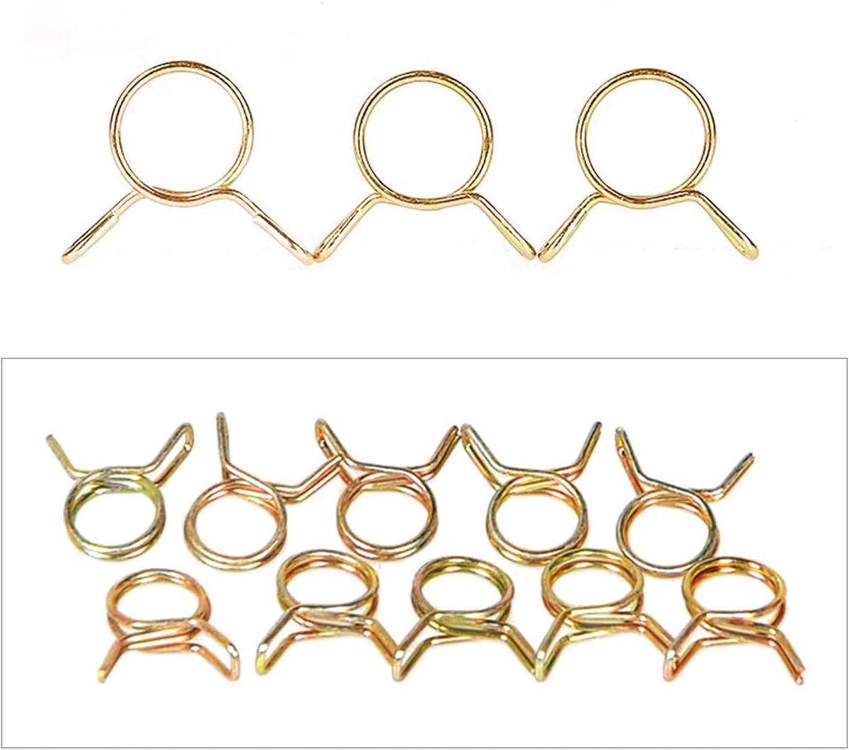 fuel line hose clamps water pipe air hose silicone vacuum hose clamp attachment Paket3 gold - ShopVlot