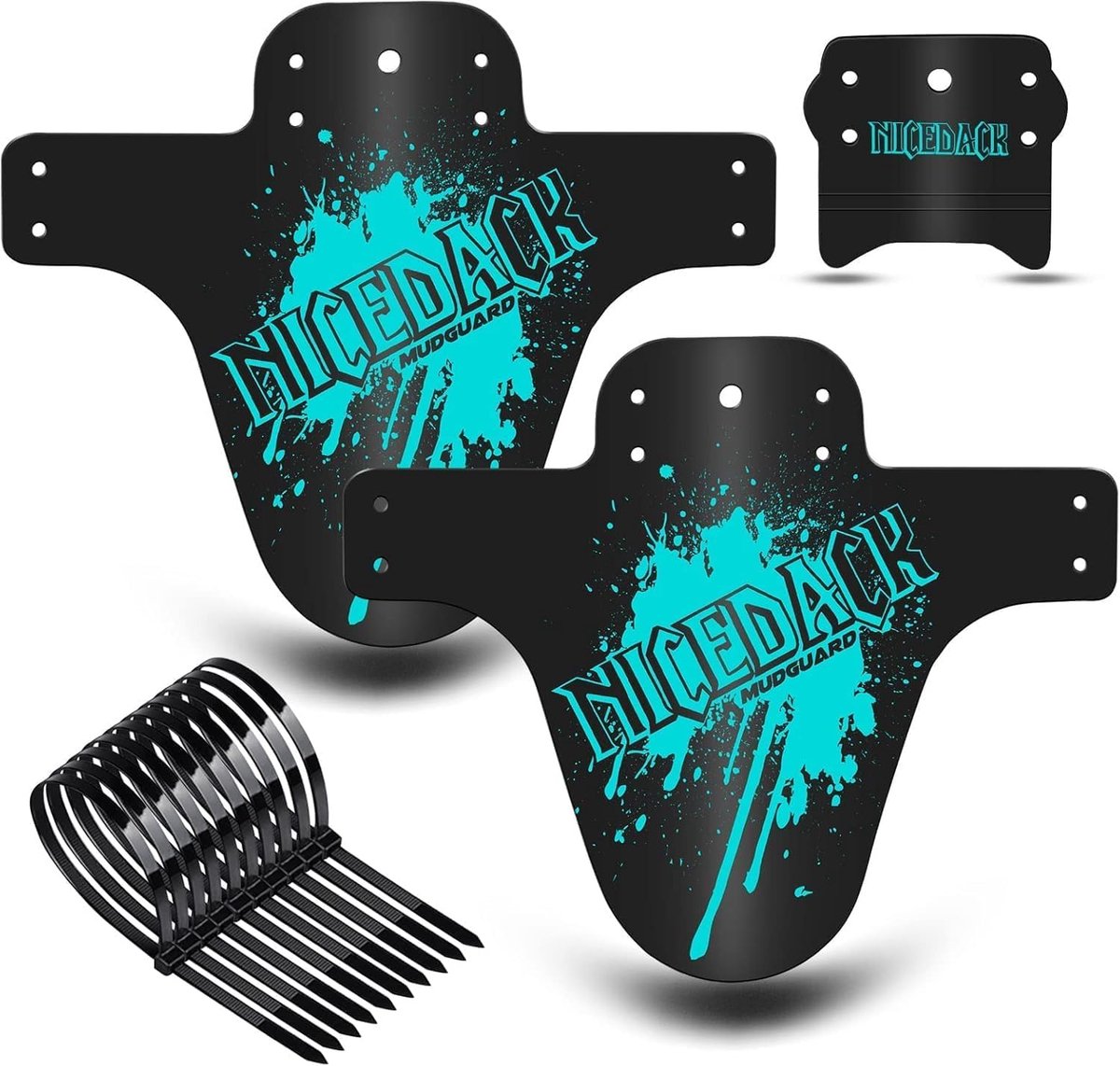 MTB mudguards, bicycle mudguards, 2 pieces, MTB Mud Guard Mountain Bike Rear and Front, Mud Scraper, Splash Guard - ShopVlot