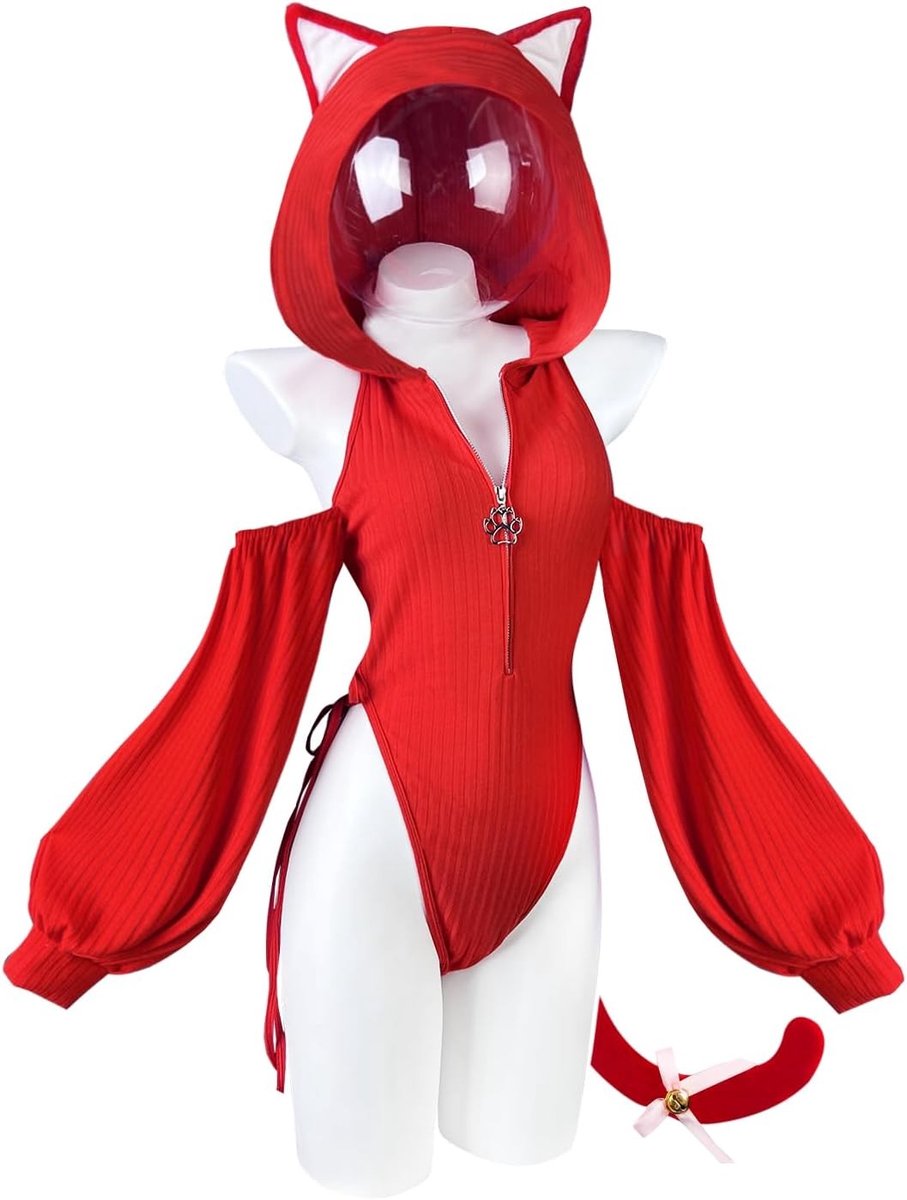 Cosplay Anime Kat Outfit Set van 3 voor Vrouwen - Sexy Halloween Kostuum en Lingerie voor Feestjes