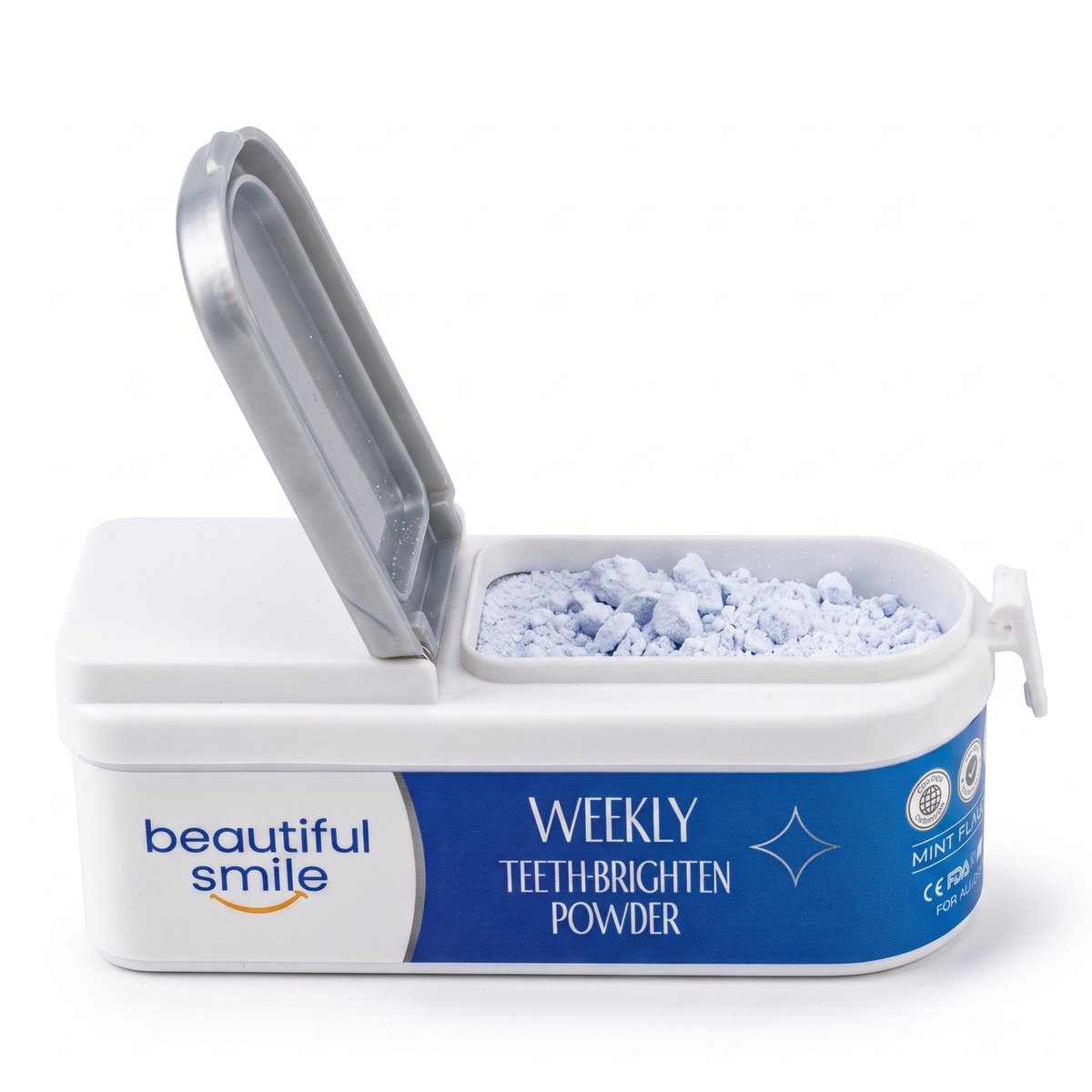 Luxsmile Tandenbleekpoeder – Tanden Bleken Zonder Peroxide – Natuurlijk Tandbleek Poeder voor Thuis – Verwijdert Vlekken van Koffie & Thee – Teeth Whitening Powder – Mint – 40g