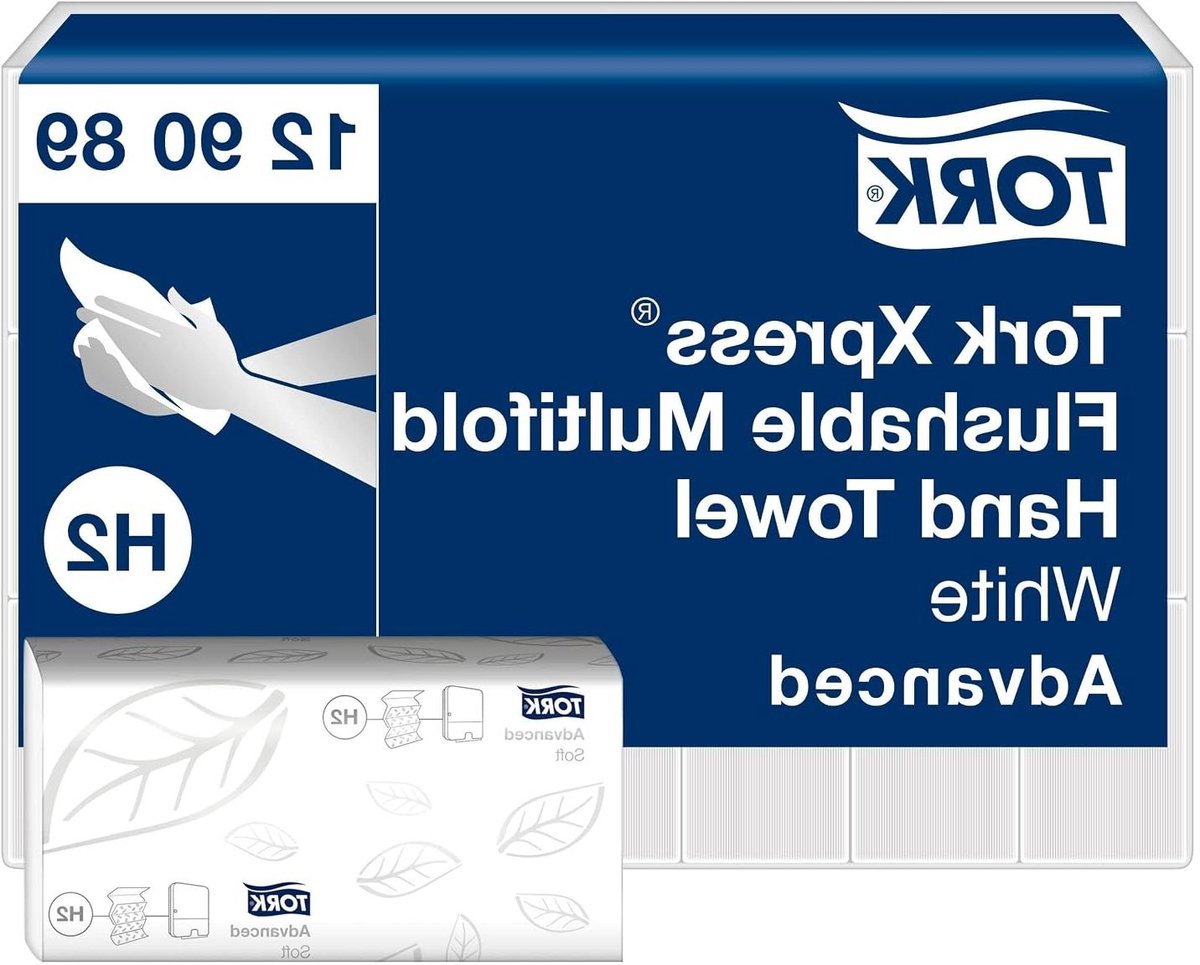 Papieren handdoeken - Vouwhanddoeken multifold - Handen drogen - Snel oplossend - 21 x 200 doeken - Wit